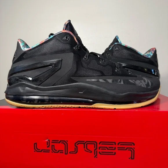 Nike Max LeBron 11 XI Low Black Gum